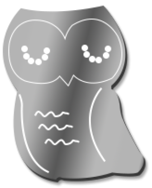 Owl 12.5cm Mirror