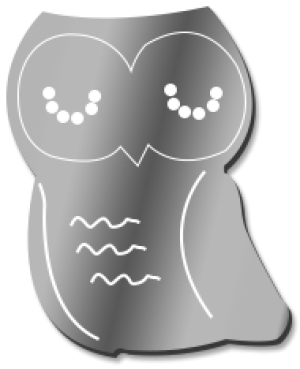 Owl 25cm Mirror