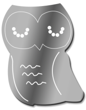 Owl 47cm Mirror