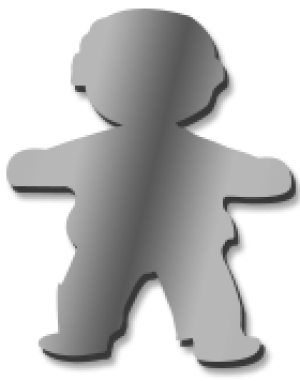 Child Boy  25cm High Mirror