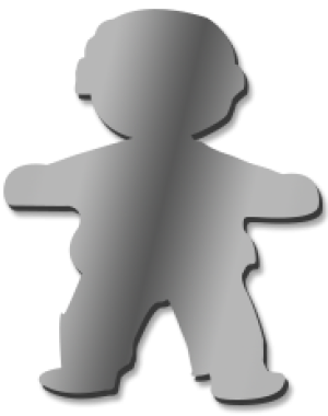 Child Boy 47cm High Mirror