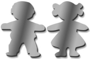 Child 12.5cm High Mirror