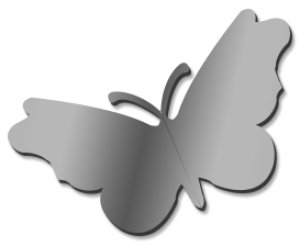 Butterfly 40cm High Mirror