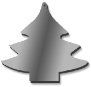 Xmas Tree 12cm High Mirror