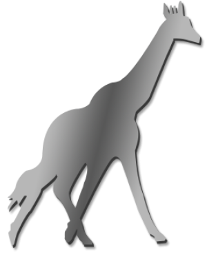 Giraffe 47cm High Mirror