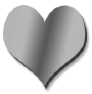 Heart 12cm High Mirror