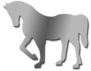 Horse 47cm High Mirror