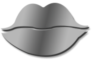 Lips Medium 25cm Mirror