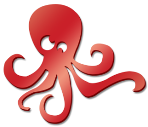 Octopus 47cm Large Clr Acrylic