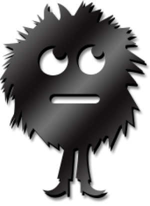 Spiky Hair Guy  47cm High Clr Acrylic