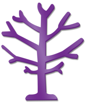Tree 60cm High Clr Acrylic Single Sided
