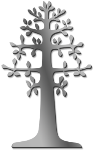 Tree Leaves 100cm High PVC/Timb Single Sided