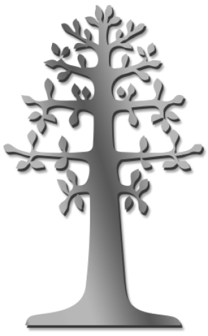 Tree Leaves 60cm High Mirror  Single Sided
