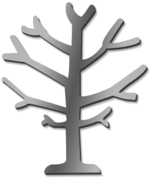 Tree 60cm High Mirror Acrylic Double Sided