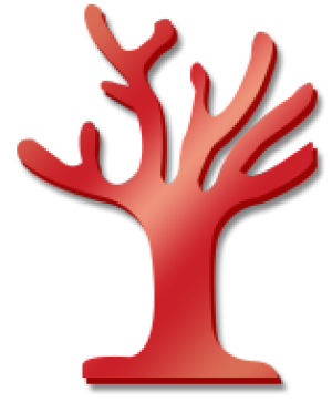 Tree v2 30cm High Clr Acrylic Double Sided